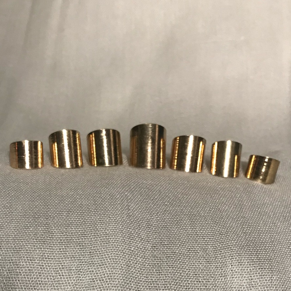 Gold Stackable Rings Set - Picture 5 of 6